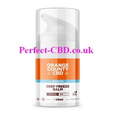 this photo show the bottle of the 1000mg Deep Freeze CBD Muscle Balm 50ml by Orange County
