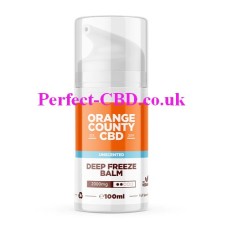 this photo show the bottle of the 2000mg Deep Freeze CBD Muscle Balm 100ml by Orange County