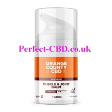this photo show the bottle of the 1000mg  CBD Muscle and Joint Balm 50ml by Orange County