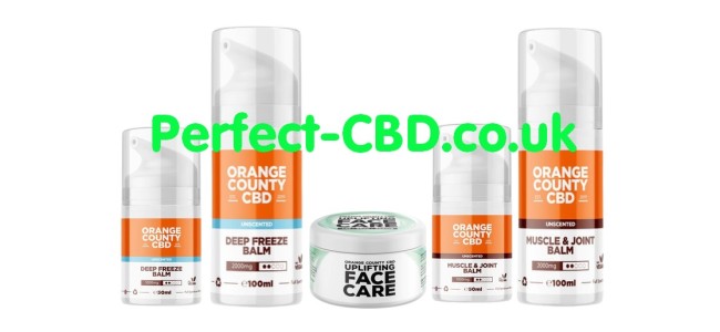 this shows some of the  Orange County CBD Creams and Balms