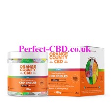 Small Jar and box containing the CBD Gummy Cubes Small Tub by Orange County