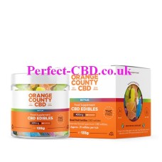 Small Jar and box containing the CBD Gummy Bottles Small Tub by Orange County